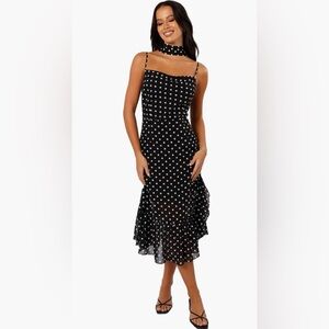 Petal & Pup
Francesca Dot Midi Dress & Scarf, Large